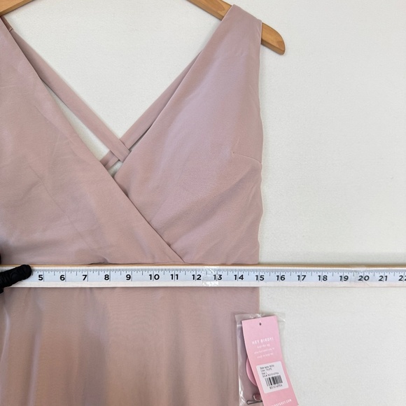 Birdy Grey Moni Women Maxi Dress Taupe Neutral Medium Convertible Bridesmaids - Picture 9 of 10